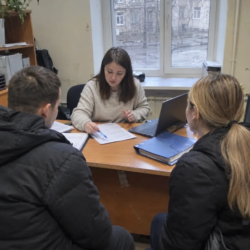 Аутстаффинг персонала в Санкт-Петербурге Менеджер по персоналу оформляет кандидатов в небольшом офисе